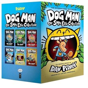 DOG MAN 6 HARDCOVER NOVELS 5LB OF BOOKS,  SET, EACH BOOK IS 200+ PAGES